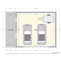 plan garage 8mx7m