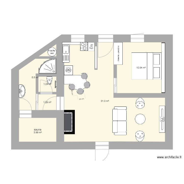 plan vierge Barsac kty. Plan de 0 pièce et 0 m2