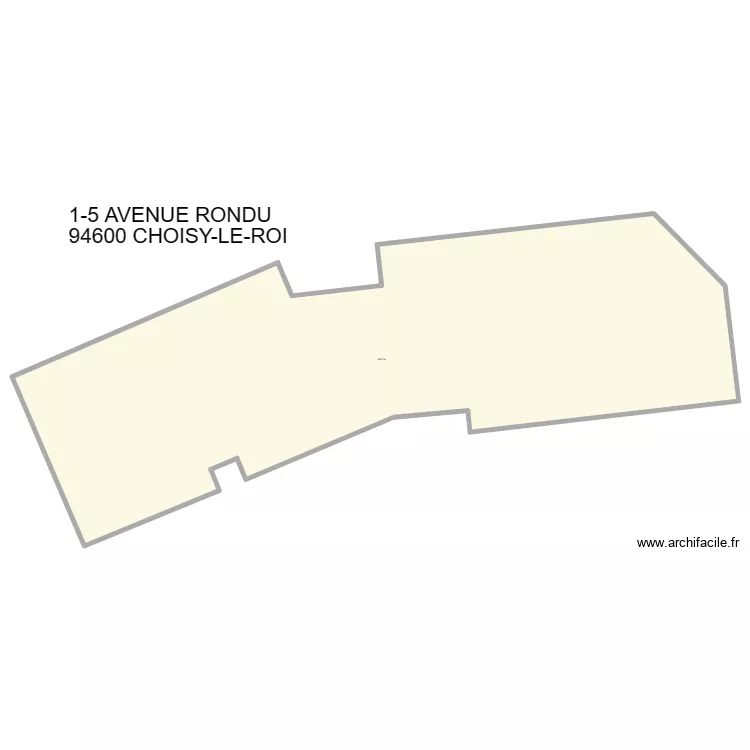 ADEF CHOISY LE ROI . Plan de 