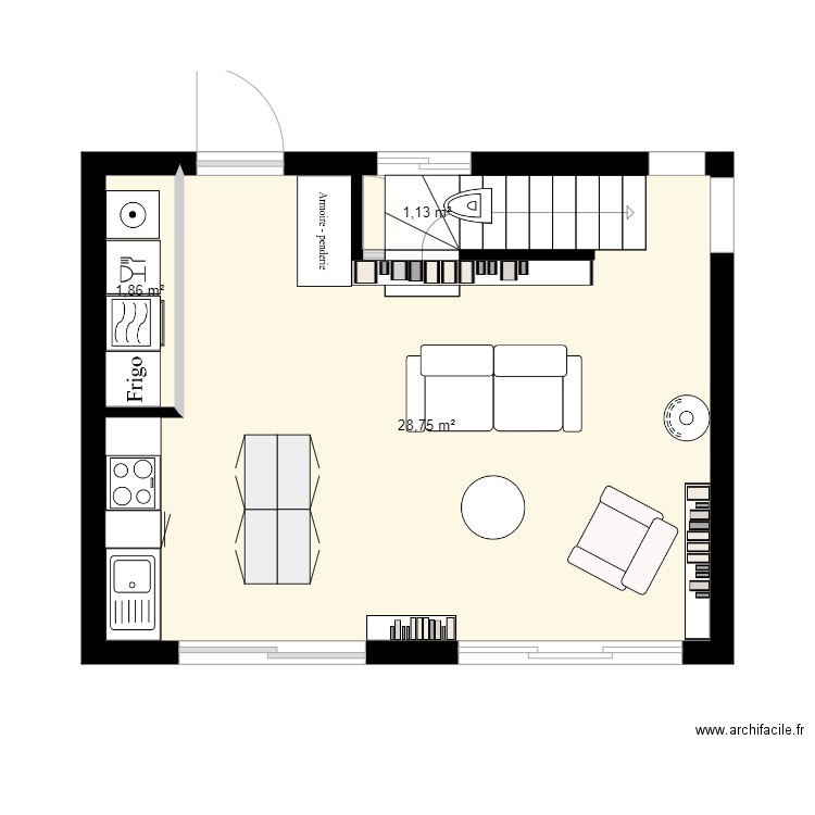 MAISON FAREINS BAS V1. Plan de 0 pièce et 0 m2