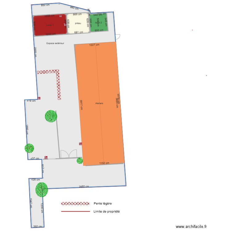 garage. Plan de 0 pièce et 0 m2