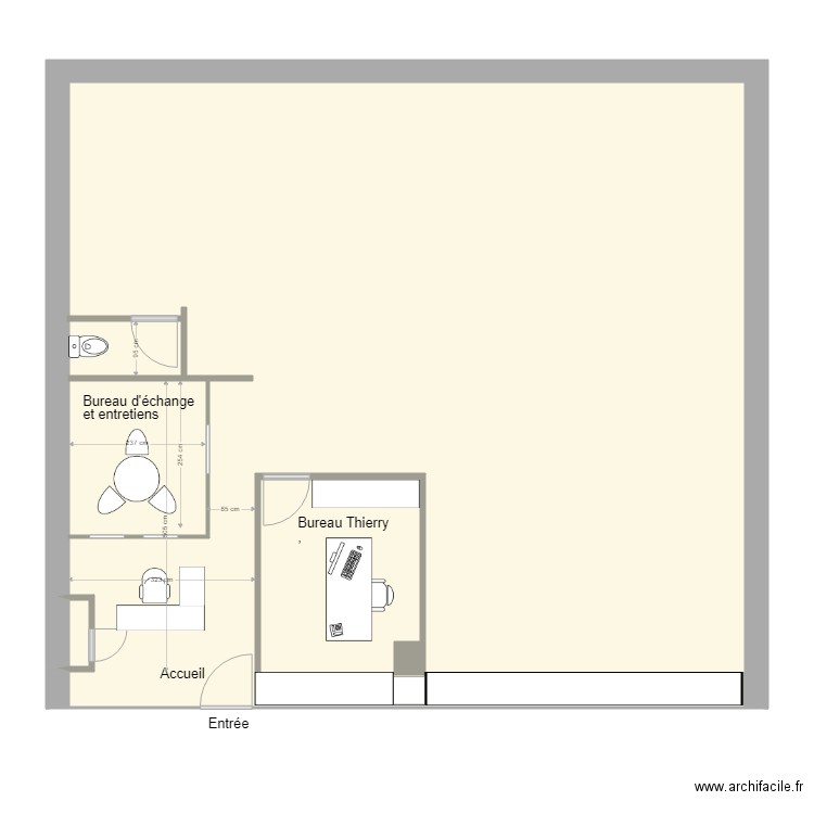 Bureaux GDF Accueil 2. Plan de 0 pièce et 0 m2