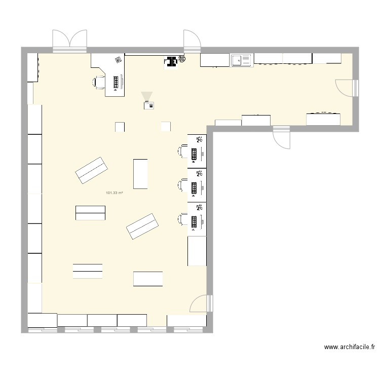 PLAN SALLE DE TECHNO. Plan de 0 pièce et 0 m2