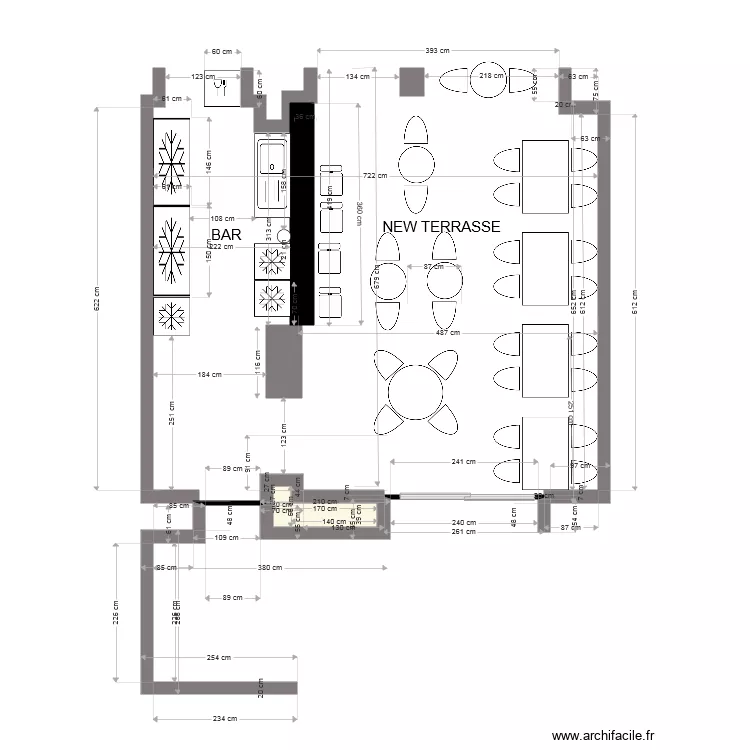 BAZAR CAFE 2. Plan de 