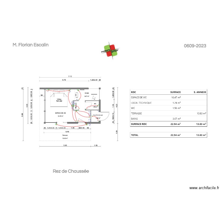 ESCALIN ARBOR. Plan de 0 pièce et 0 m2