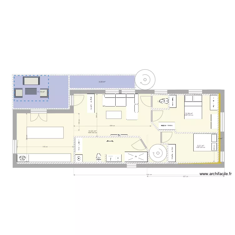 plan maison &eacute;tage cuisine invers&eacute;e. Plan de 