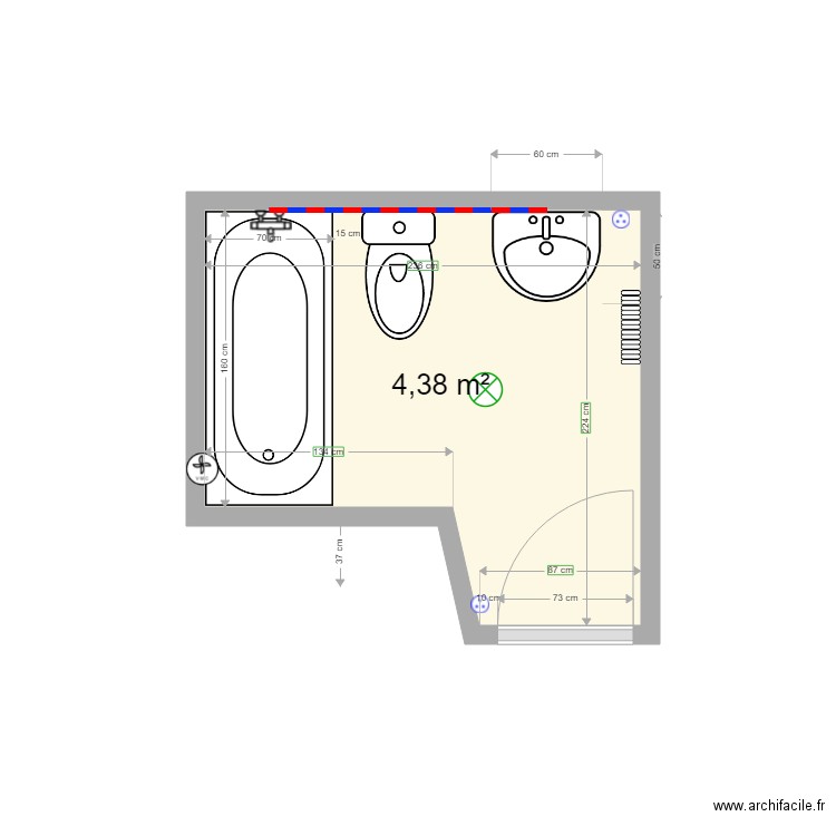 BLACHON existant. Plan de 0 pièce et 0 m2