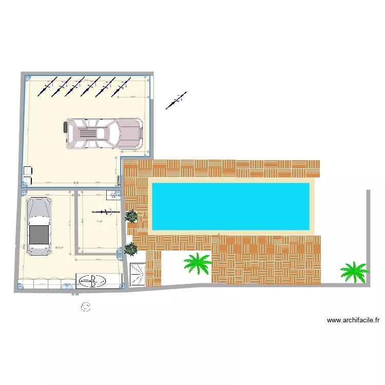 garage r&eacute; Juillet 2023 &eacute;pis new. Plan de 