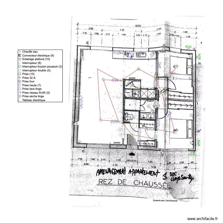 Claye RDC. Plan de Claye RDC. Plan de