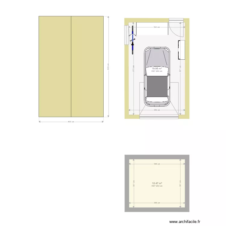 garage 20m2. Plan de 