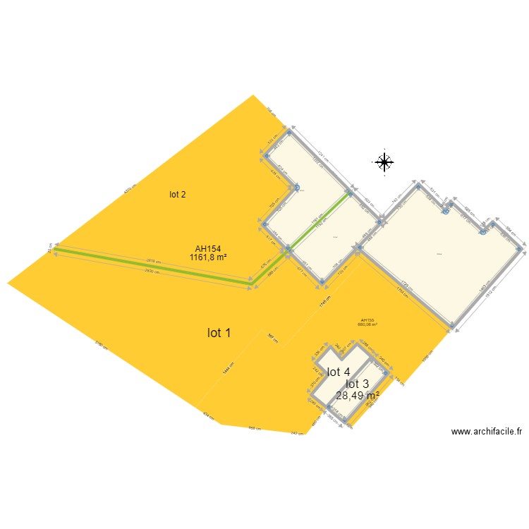 plan de masse fayolle. Plan de 5 pièces et 453 m2