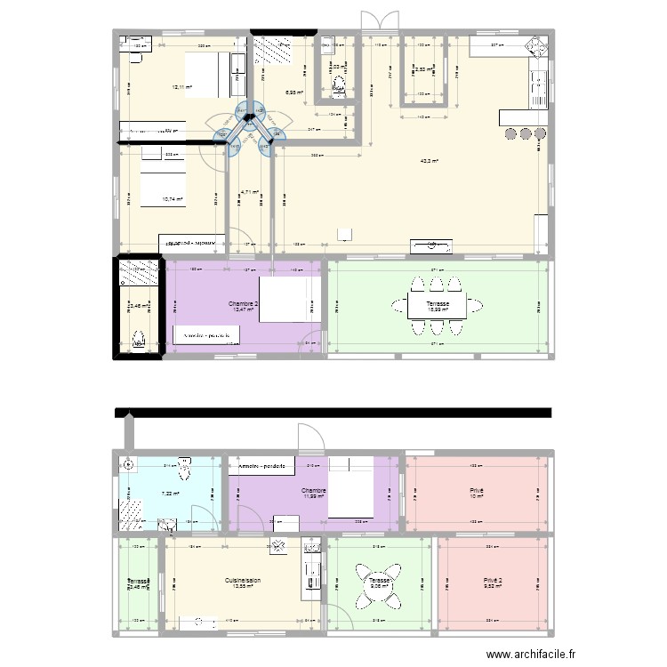 Maudette V4-3 chambres. Plan de 0 pièce et 0 m2