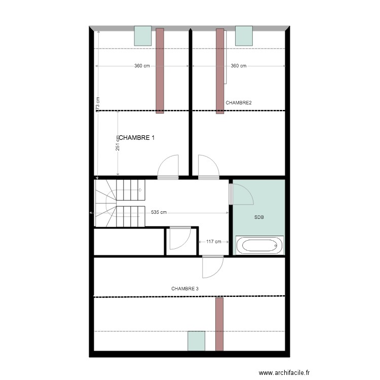 ETAGE APPART AURELIE . Plan de 0 pièce et 0 m2