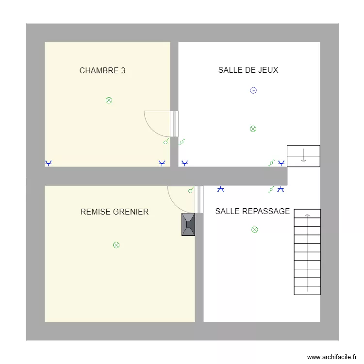 DEUXIEME ETAGE. Plan de DEUXIEME ETAGE. Plan de