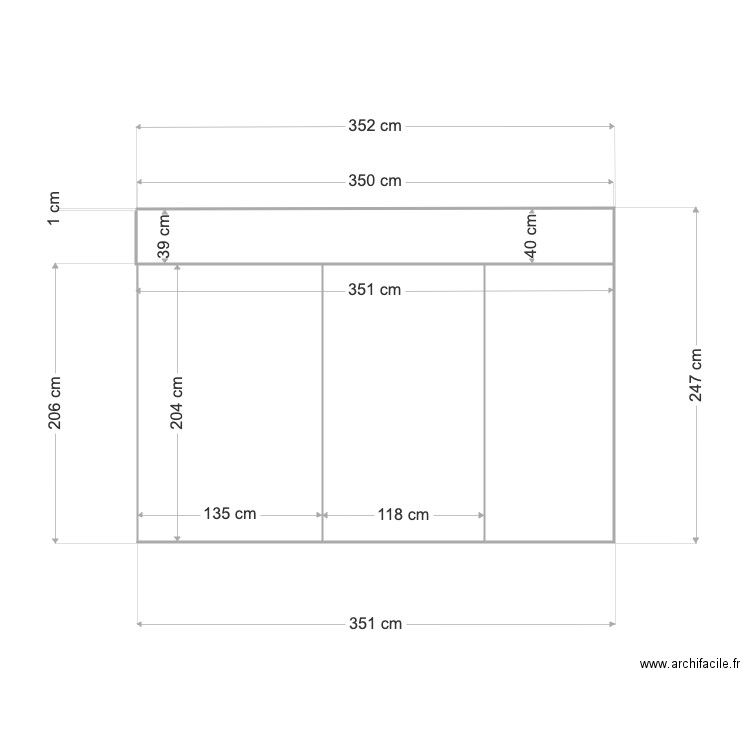 FACADE BEGLES. Plan de 0 pièce et 0 m2