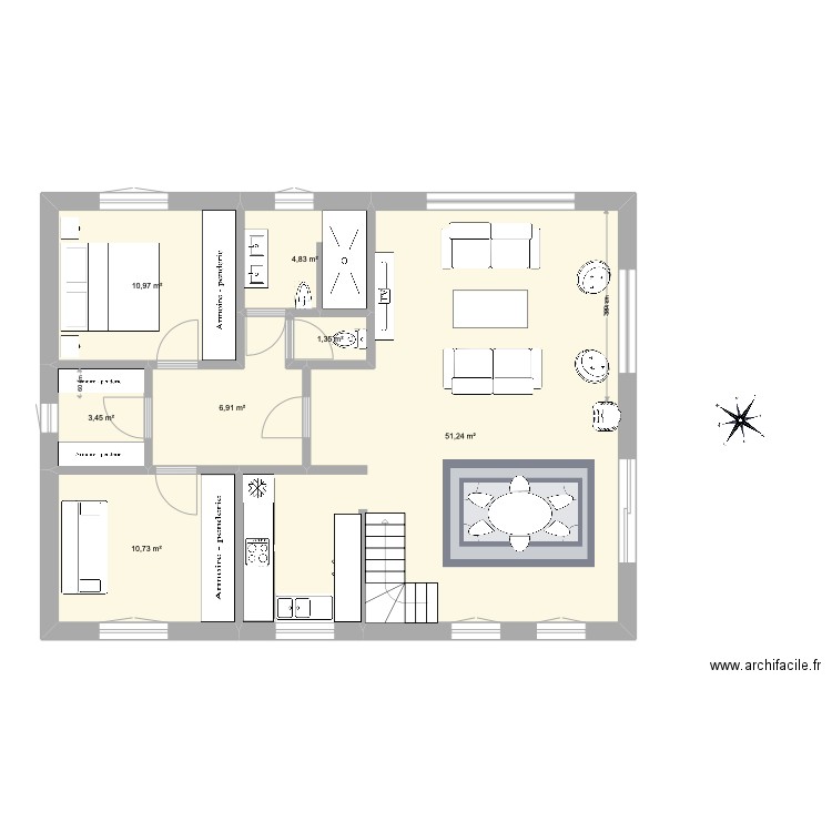 titre. Plan de 0 pièce et 0 m2
