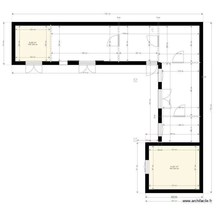 rez de chaussée actuel. Plan de rez de chaussée actuel. Plan de