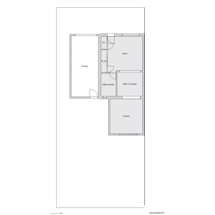 apr&egrave;s travaux ensemble. Plan de 