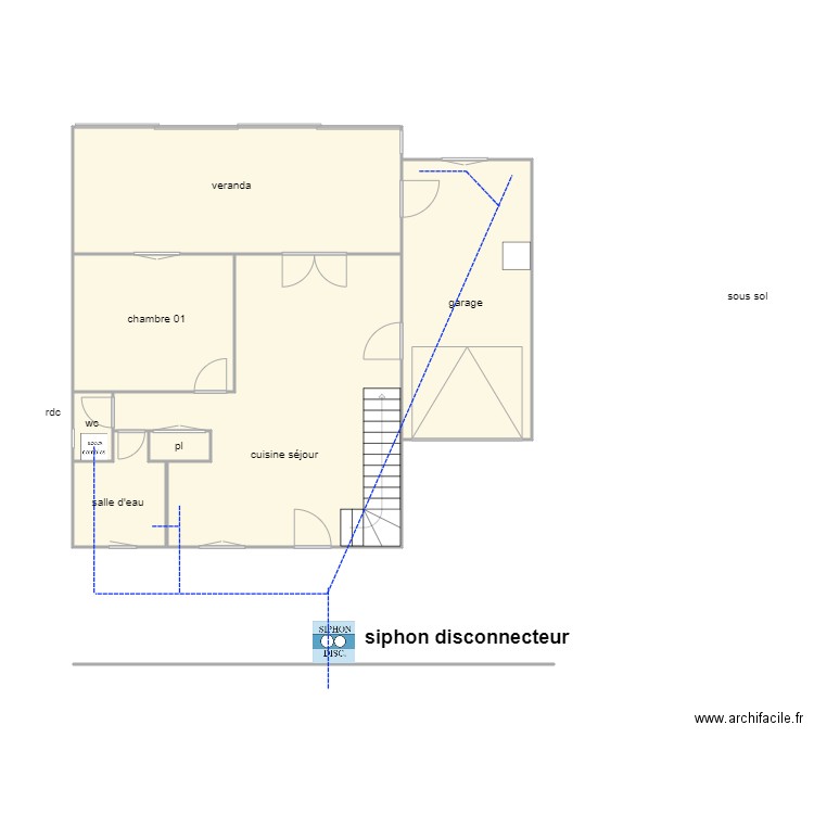 somoreau 1264 ass. Plan de 7 pièces et 81 m2