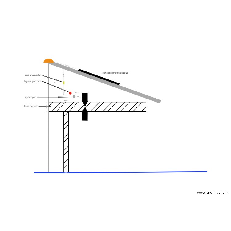 conduit mels. Plan de 0 pièce et 0 m2