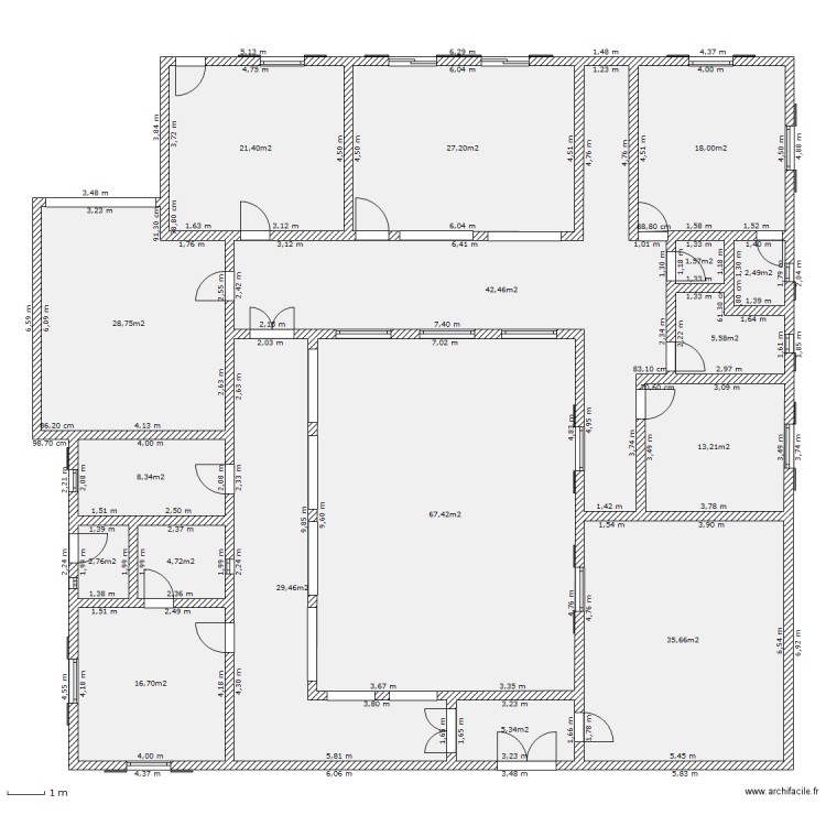 villa. Plan de 0 pièce et 0 m2