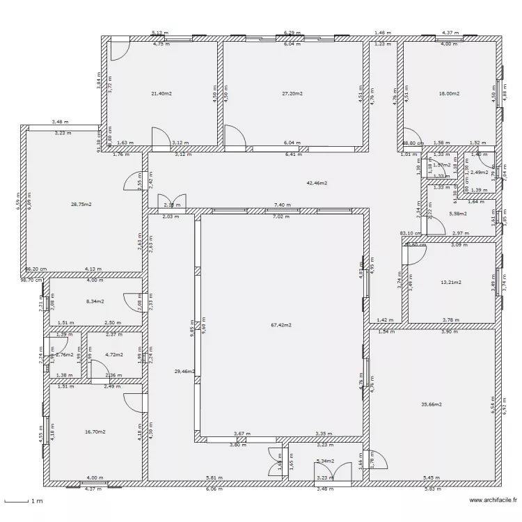 villa. Plan de 