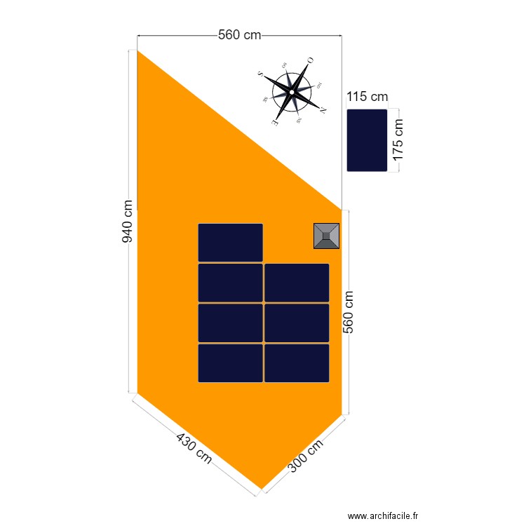 CALEPINAGE M.TISSIER 2. Plan de 0 pièce et 0 m2