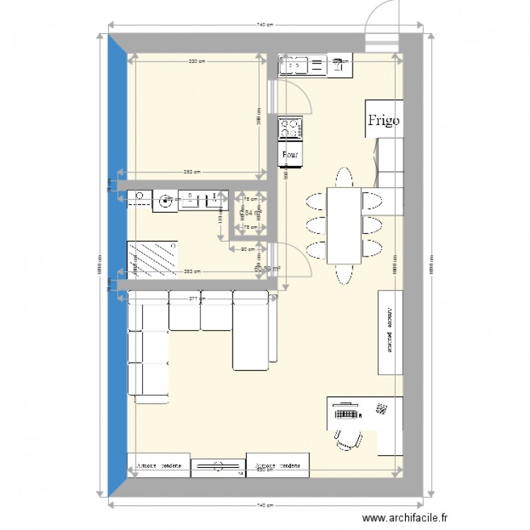  65m2  Plan  2 pi ces 62 m2 dessin  par marcbrussels