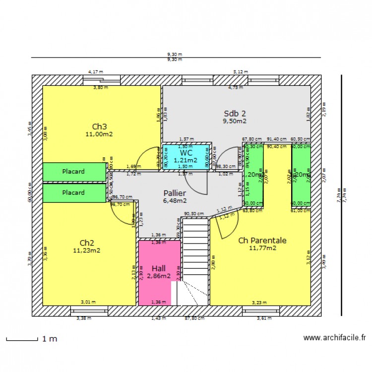 PENIN etage r 1. Plan de 0 pièce et 0 m2