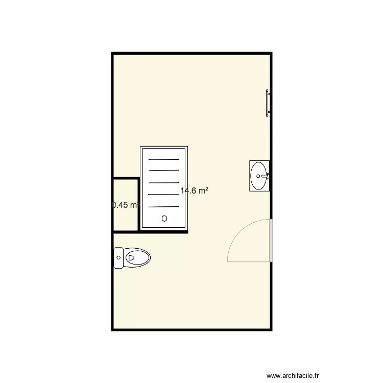 plan salle de bain etage. Plan de 