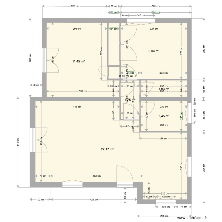 appart haut ok. Plan de 0 pièce et 0 m2