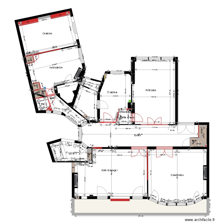 Plan de démolition. Plan de 0 pièce et 0 m2