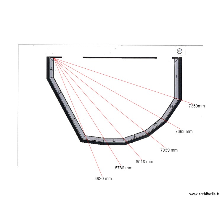 prunier diagonale 1. Plan de 0 pièce et 0 m2