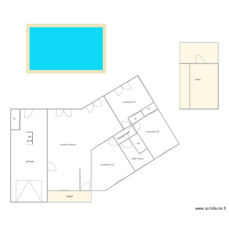 wilhem am. Plan de 8 pièces et 117 m2