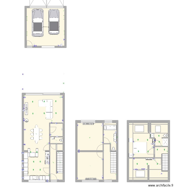 KAIN 2. Plan de 29 pièces et 186 m2