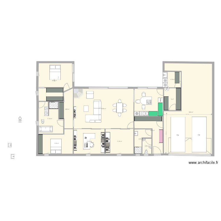 MaisonGarage5. Plan de 0 pièce et 0 m2