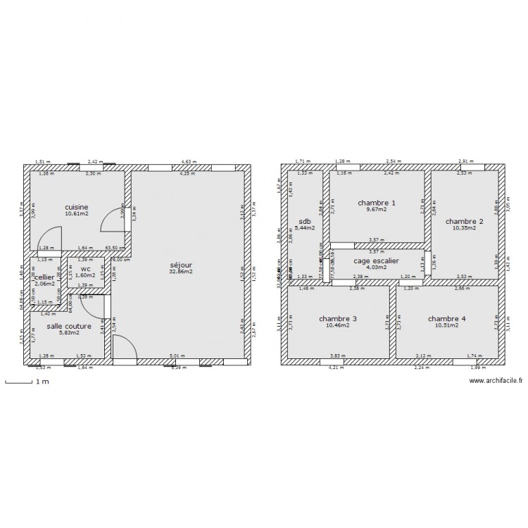 MAISON 7,5x8,5. Plan de 0 pièce et 0 m2