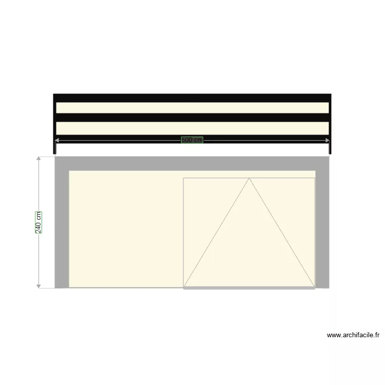 VUE DE FACE. Plan de 