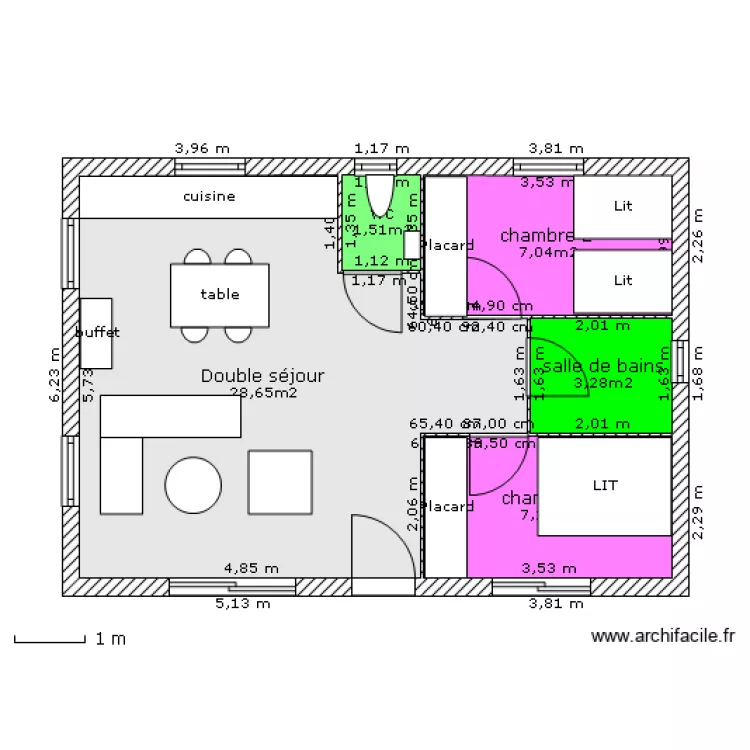 Chalet 1. Plan de Chalet 1. Plan de