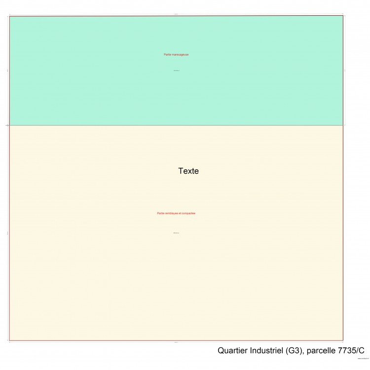 Parcelle 7735 G3 partie innondee. Plan de 0 pièce et 0 m2