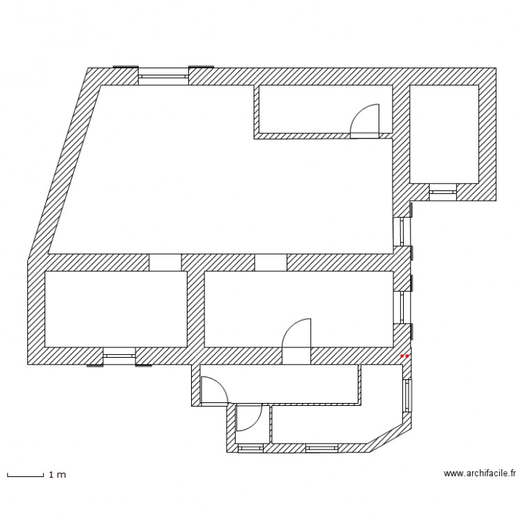 geraud rdc. Plan de 0 pièce et 0 m2