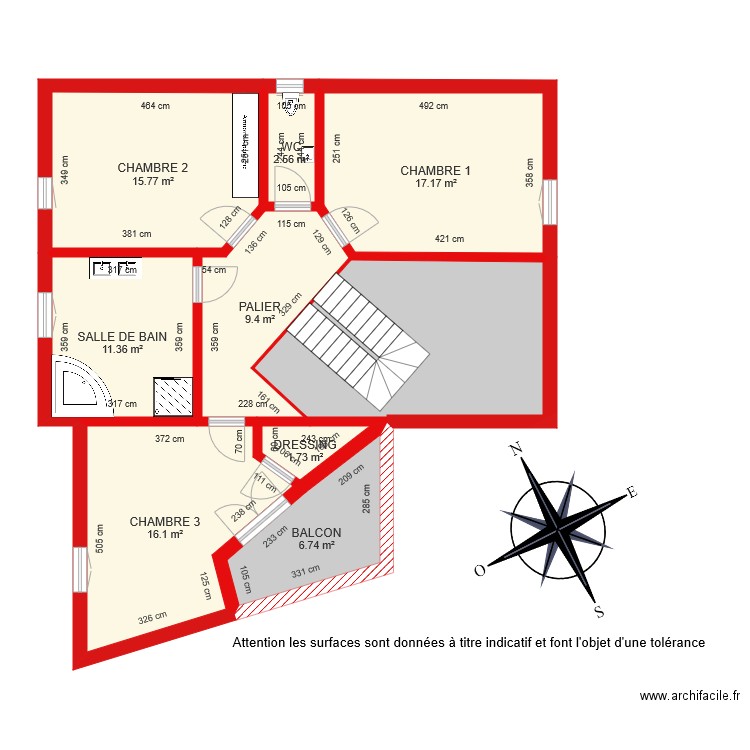 BI 5367 étage côté. Plan de 0 pièce et 0 m2