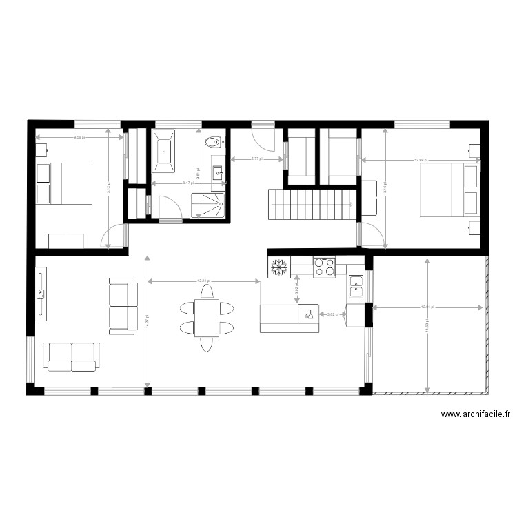 Mercier Pruneau. Plan de 0 pièce et 0 m2