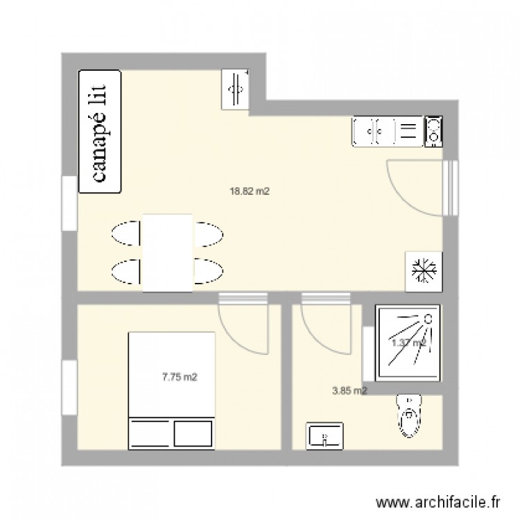 Mouchillon 4 pers. Plan de 0 pièce et 0 m2