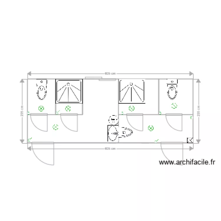 seeta sanitaire. Plan de 