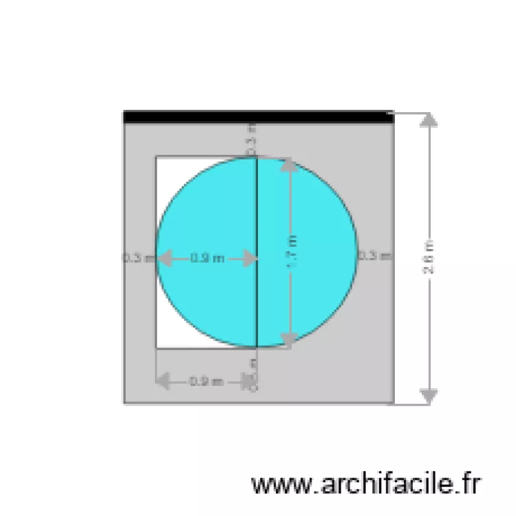 porte separation salon v5 cote . Plan de 