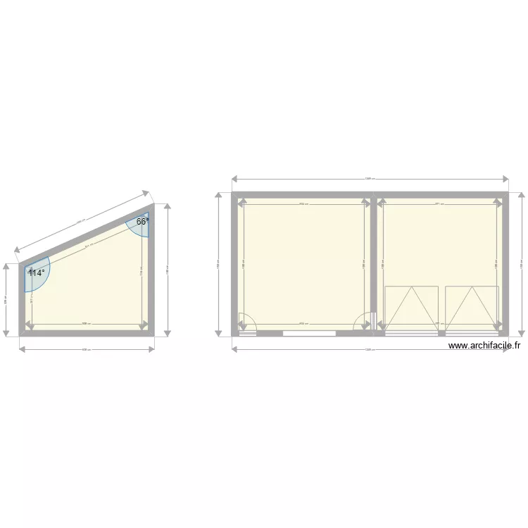 garage. Plan de garage. Plan de