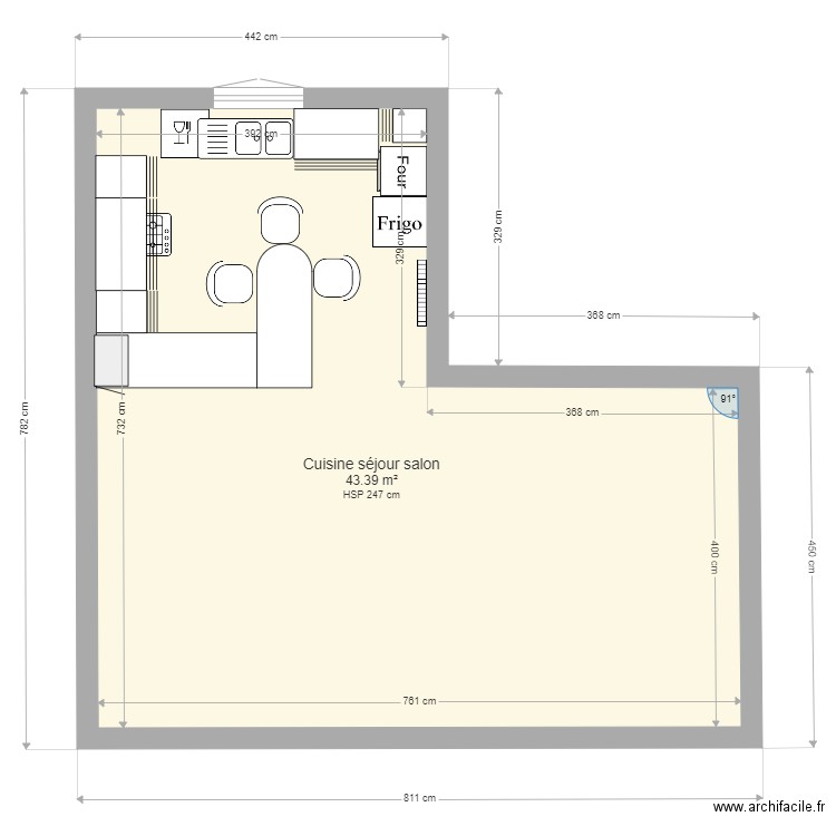 Cuisine 3. Plan de 0 pièce et 0 m2