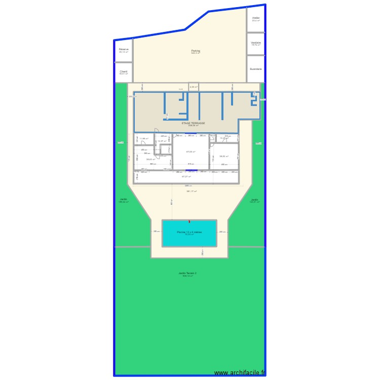 AAAAAAAAA 2023 03 SANS FENETRES 3. Plan de 91 pièces et 7228 m2