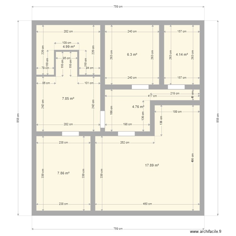 Sappa sous sol 1. Plan de 0 pièce et 0 m2